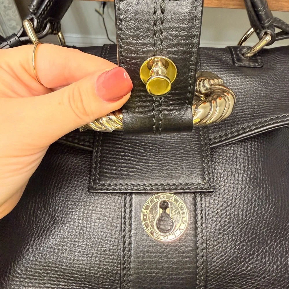 Bvlgari Leather Leoni Tote/Crossbody Bag - Picture 12 of 16